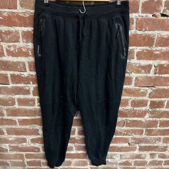 Spyder Mens Active Jogger Large Tapered Large Black Mens Zip pocket - Picture 1 of 3